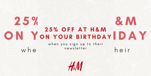 It pays to be a H&M Member!