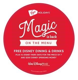 Virgin Holiday's Free Disney Dine Offer