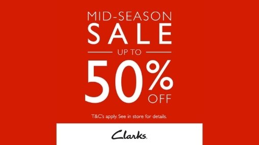 Mid Season sale on at Clarks! 