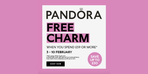 Free Charm at Pandora