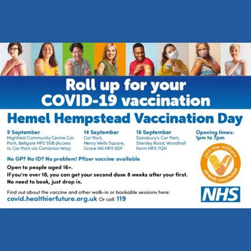 Hemel Hempstead vaccination days 