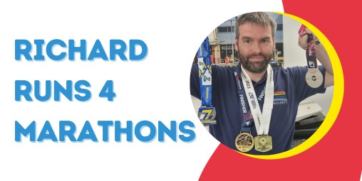 Richard Completes 4 Marathons! 🥇